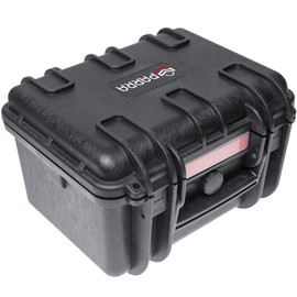 Waterproof Hard Compact Camera Case Portable Carry Lock Storage Box Protective Storage Carrying Case inc P&P Foam | 30.5 x 26.9 x 19.5 cm (9.37l)