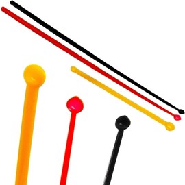 Set of 1 Micro Dosing Spoons, mg Measuring Spoon, Micro SCOOP (Black, Red, Orange, 1 Measuring Spoon each), Anti-Static, BPA-Free - for Precise Dosing of Smallest Quantities of Powder Products