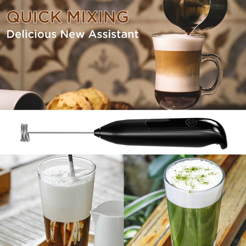 Fully Automatic Electric Milk Frother Wireless Handheld Milk Frother with