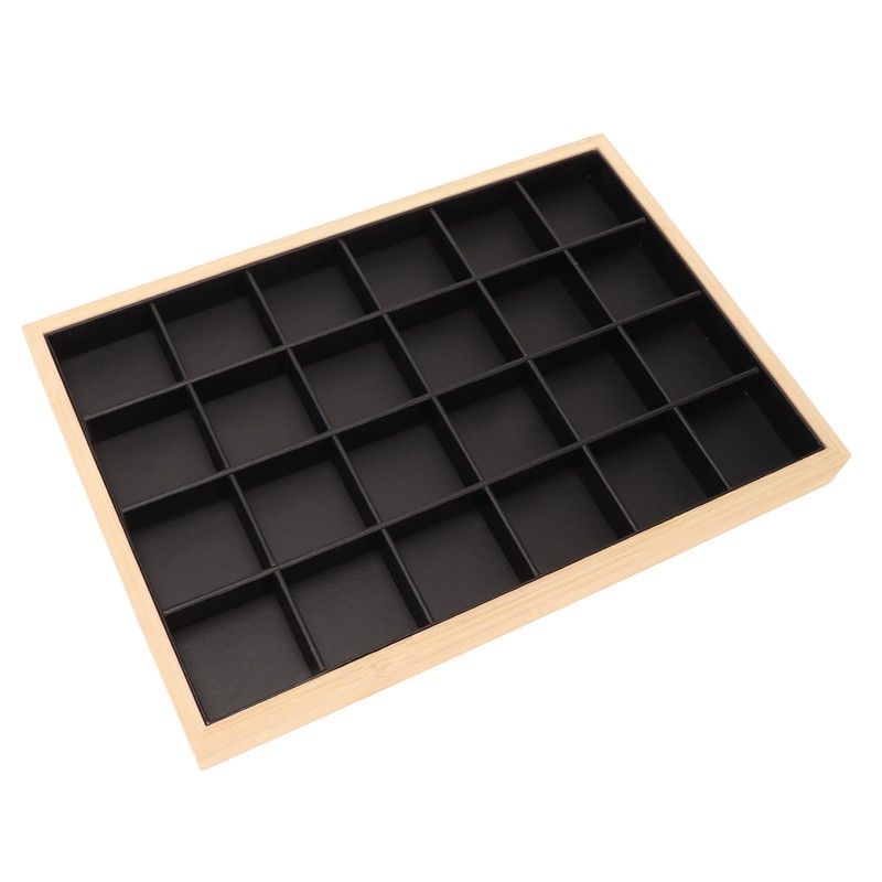 Jewelry Storage Display Trays Multipurpose 24 Grids Jewelry Tray for