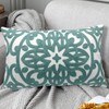 Alysheer Embroidered Lumbar Decorative Throw Pillow Cover 12"x 20", Classic