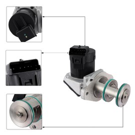 AULINK RE537143 RE543306 Gas Recycling EGR Valve For 2012-2014 John Deere Tractor 1010D 1010E 1070D 1070E 1110D 1110E 1170E 1200 810D 848H 4830 7630 7730 RE543306