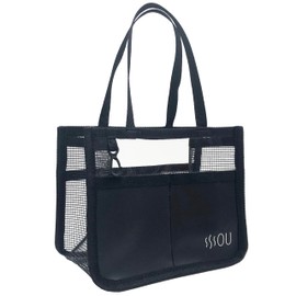 SOU by RAKUSE Gym Bag, Spa Bag, Sauna Bag, Hot Spring Bag, Compact, Black, Waterproof, Small, Black