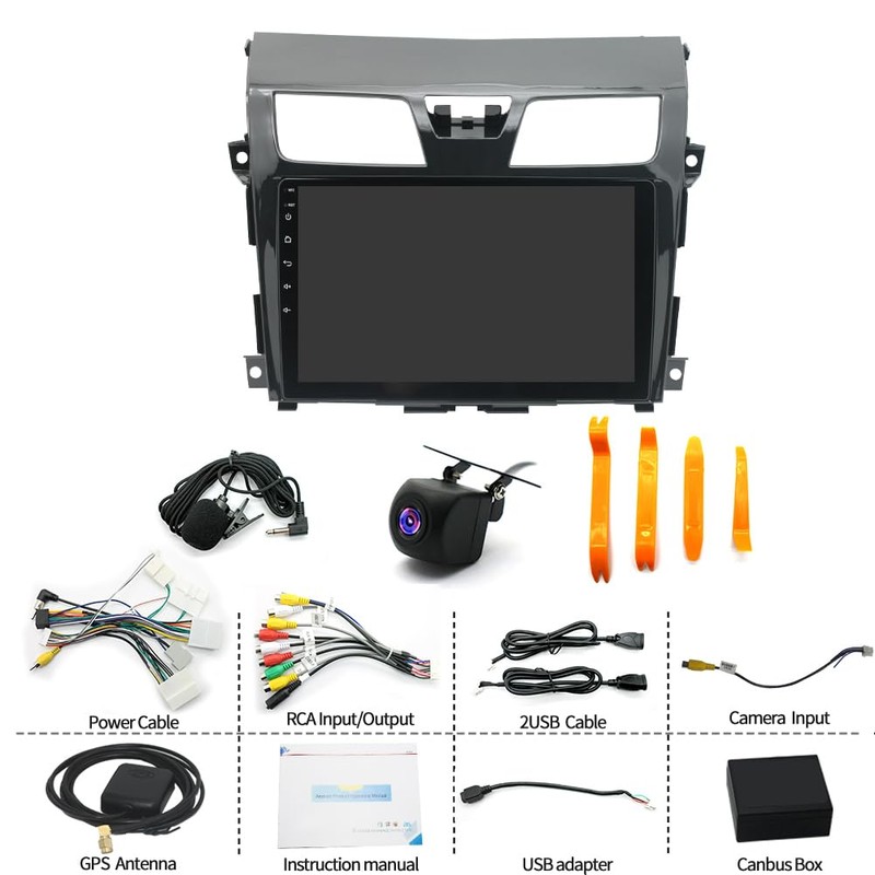 Radio for Nissan Altima 2013 2014 2015-10.1'' Wireless Apple Carplay