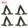 Adyoney 4 Pcs Medium Antique Brass Lid Folding Support Hinges