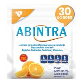 Abintra Alimentación Enteral Caja Con 30 Sobres De 27g Naranja                                                                                        