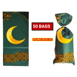 Ramadan Party Favors Ramadan Pencils Ramadan Goody Bags Ramadan stickers Ramadan Gifts for Muslim Islamic Gifts (50 Bags G)