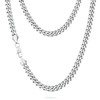 KRKC&CO Men’s Chain Necklace, Stainless Steel Cuban Link Chains 8mm,