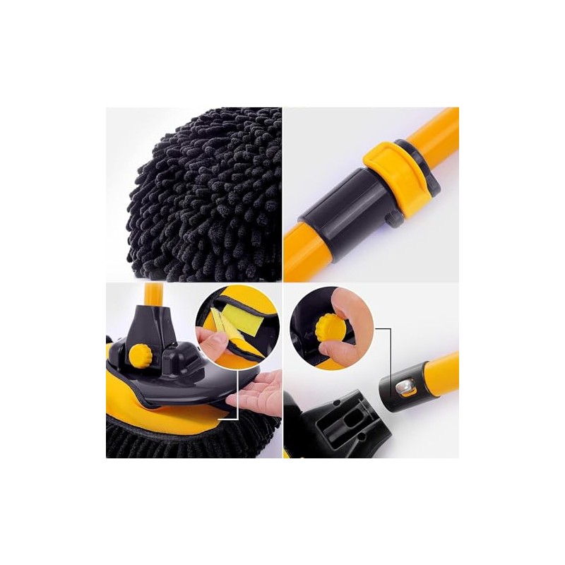 Cepillo para Lavar carros, Kit de Limpieza para Auto, Kit