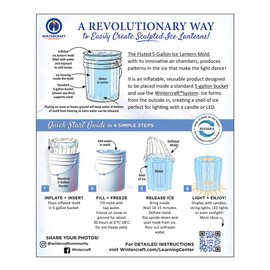 The Fluted 5-Gallon Ice Lantern Mold