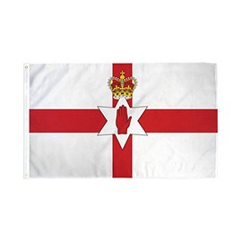 JumpingLight 2x3 Northern Ireland Irish Flag 2x3 House Banner Grommets Fade Resistant - Quality Flags