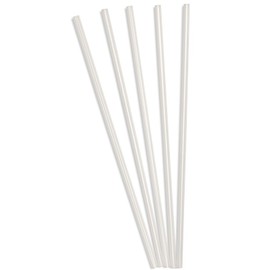 Perfect Stix Clear Concession Straight-Cut Straw, Unwrapped, 7-3/4" Length, Clear (Pack of 100)
