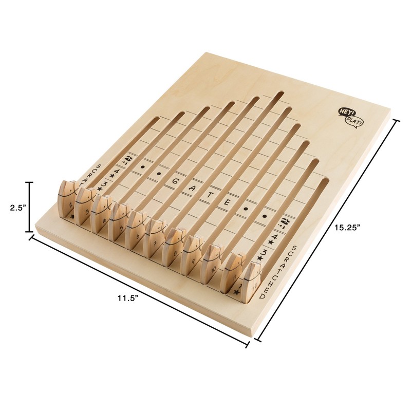 Hey! Play! Wooden Horse Race Strategy Board Game