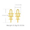 FLYYQMIAO Gold Dangle Tassel Dangling Earrings for Women Statement Geometric