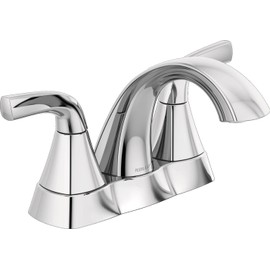 Peerless P2535LF Parkwood Two Handle Lavatory Faucet Centerset, Chrome