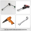 sourcing map 1/4" 1/2" Drive Socket Extension Bar Set Spring