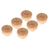 6pcs Round Drawer Knobs Wood Rattan Woven Handmade Drawer Pulls