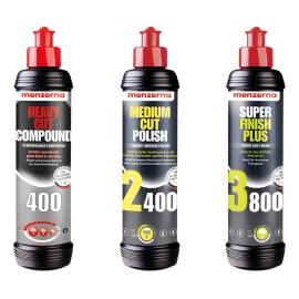 Menzerna - Kit Pulimento Y Brillo 1 Al 3 - 250 Ml Rojo