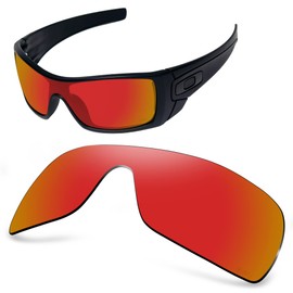 AOZAN ANSI Z87.1 Replacement Lenses Compatible with Oakley Batwolf OO9101 Sunglasses, Electric Crimson Red, Not Polarised, Einheitsgröße
