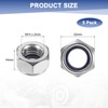 M METERXITY 5-Pack Nylon Insert Hex Lock Nuts, M14 x