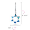 Created Blue Opal Religious Judaica Magen Hanukkah Star Of David