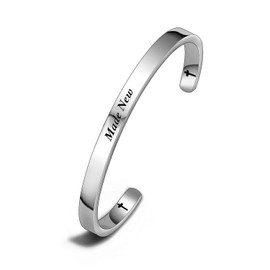 Adult Baptism Gift Made New Baptism Keychain Christian Baptized Jewelry Teen Baptism bracelet (Made New CA)