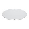 Mud Pie Happy Ceramic Serving Tray, 15" x 7.75", WHITE