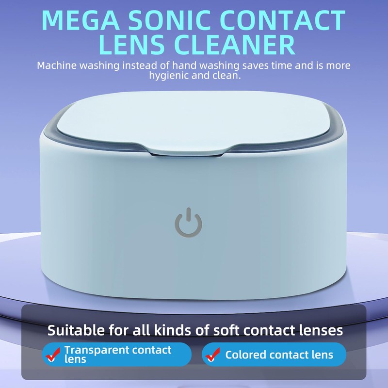 Contact Lens Mega Sonic Cleaner Silent Color Pupil Cleaning Machine