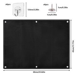 RobLuX Patches Velcro Wall 60 x 45 cm Velcro Tactical Patch Display Board Foldable Velcro Mat Wall for Military Patch Hanging with Hooks and Push Pins