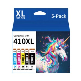 KASAT 410xl Ink cartridges 5 Pack Replacement for 410 Ink Cartridges to use for Expression XP-7100 XP-830 XP-640 XP-630 XP-635 XP-530 XP7100 Printer (Black, Cyan, Magenta, Yellow, Photo Black)