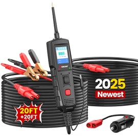 VXSCAN Automotive Power Circuit Probe Kit, Circuit Tester Breaker Finder Tool, 12/24V Short Open Breaker Circuit Finder Wire Tracer AC/DC Trailer Relay Fuse Test with 20FT Cord