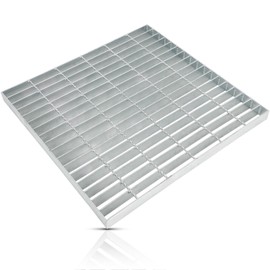 24"x24" Heavy Duty Galvanized Steel Drain Grate - B125 Load Rated Outdoor Drainage Cover, Corrosion Resistant Driveway Grate for Yard, Patio, Garden & Commercial Use