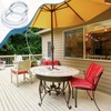 Jetec 2 Inch Patio Table Umbrella Hole Ring with Cap