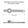 profiwoab Heating Key Square Key, Stainless Steel Heating Key, Radiator