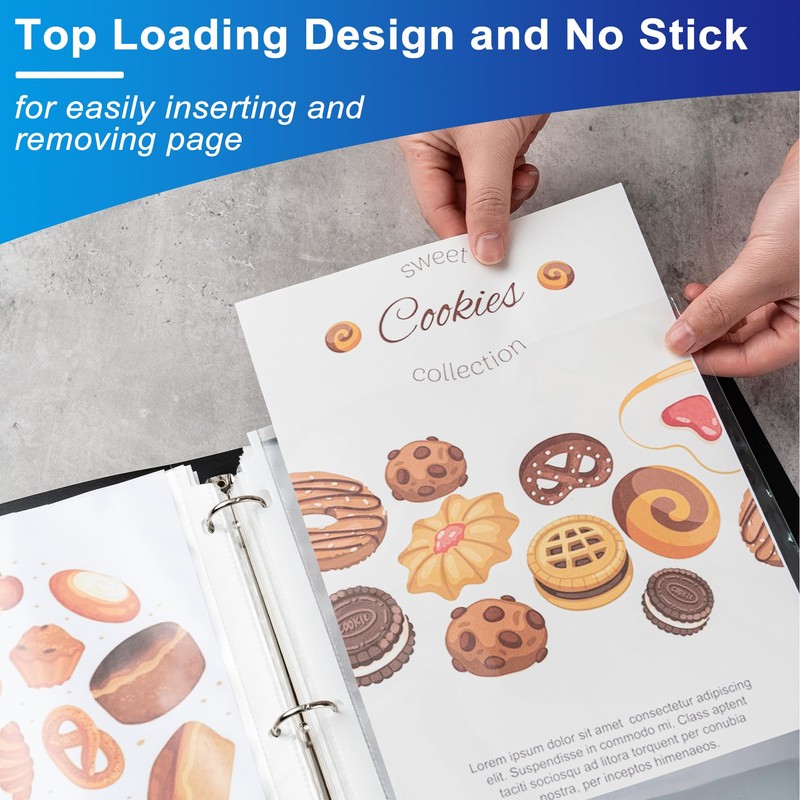 300 Pack Clear Sheet Protectors, 8.5 x 11 inch Page