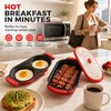 2-in-1 Microwave Egg Cooker & Grill Pan Set, Nonstick Microwave