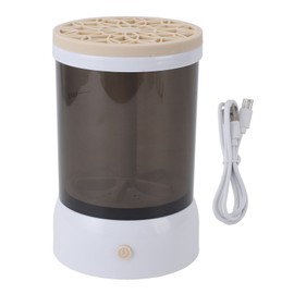 Makeup Brush Cleaner Machine USB Visible Quick Dry Automatic Portable Electric Cosmetic Supplies Cleaner for All Size Makeup Brushes Khaki