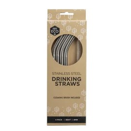 Ever Eco Stainless Steel Straws 4 Pack
