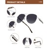 BIRCEN Polarized Aviator Sunglasses for Women : UV Protection Acetate