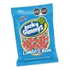 Gomitas Frutales Lucky Gummys Lombriz Neon 1 kg Grenetina