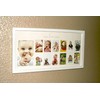 Baby's First Year Frame in Elegant White Natural Wood -