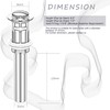Bathroom Sink Drain with Overflow, Rustproof Vessel Lavatory Vanity Pop