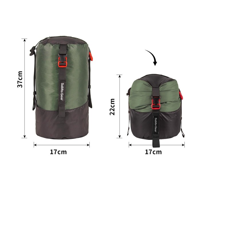 Ultra-light Compression Stuff Sack, 70D Nylon Sleeping Bag Stuff Sack