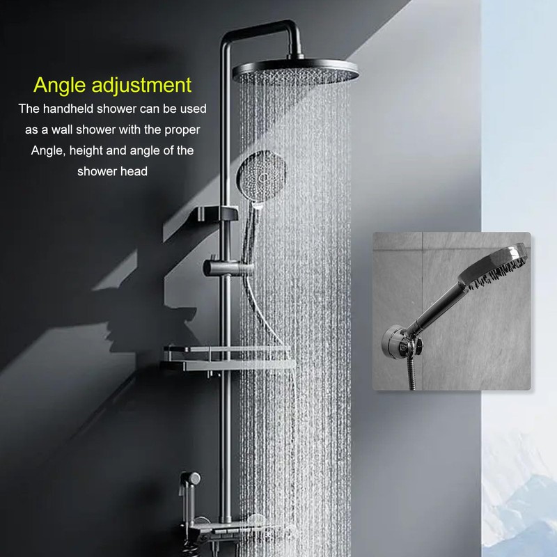 Shower Head Holder Handhold Shower Elbow Adapter Brass Adjustable Shower