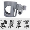 Stroller Cup Bracket Adjustable Width Clip Light Weight Elastic Fixing