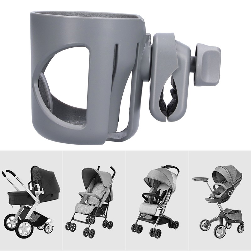 Stroller Cup Bracket Adjustable Width Clip Light Weight Elastic Fixing