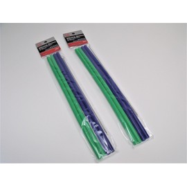 Chef Craft Reusable Premium Silicone Drinking Straws- 8 Straws & 2 Brushes - BPA Free