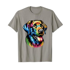 Cute Black Labrador Retriever dog Tie Dye Hippie Labrador T-Shirt