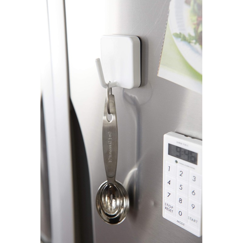 山崎実業 マグネットフック ホワイト 約W4.8×D3.3×H4.8cm タワー 2260