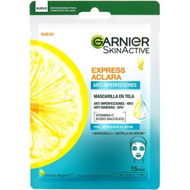 Garnier Express Aclara Mascarilla Anti Acne 28g + Garnier Express Aclara Serum Anti Acne 30 ml